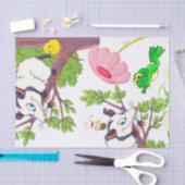 ティッシュペーパーポッサムフロッグチックスフローラ 薄葉紙 (クラフト)