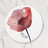 ティッシュペーパーポピズギフトクラシックラウンドステッカー フェイバータグ (正面)