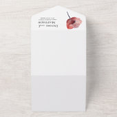 ティッシュペーパーポピーの結婚式招待状 オールインワン招待状