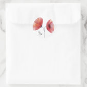 ティッシュペーパーポピー ラウンドシール (バッグ)