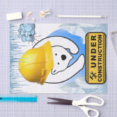 ティッシュペーパーポーラベア建築雲 薄葉紙 (クラフト)