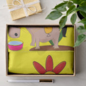 ティッシュペーパーメキシカンドンキードッグソンブレロイエロー 薄葉紙 (ギフト)