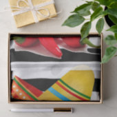 ティッシュペーパーメキシカンホットペッパーズブラックストライプ 薄葉紙 (ギフト)