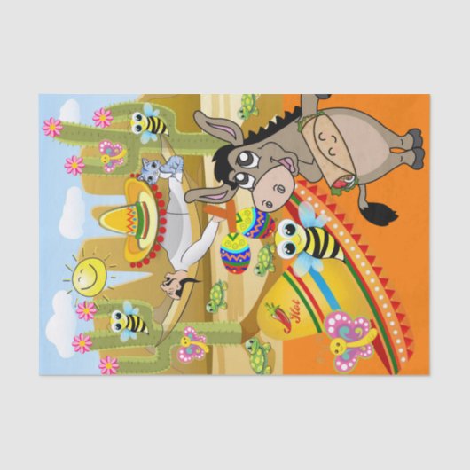 ティッシュペーパーメキシカンマンドンキー（昆虫）マルハナバチ 薄葉紙 (正面)