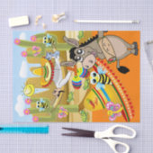 ティッシュペーパーメキシカンマンドンキー（昆虫）マルハナバチ 薄葉紙 (クラフト)