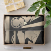 ティッシュペーパーモーターバイクのバイクバイクもしくは自転車に乗る人のゴールドウィング 薄葉紙 (ギフト)