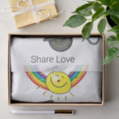 ティッシュペーパーヤギ赤いハート共有ラブ 薄葉紙 (ギフト)