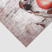 ティッシュペーパーラッピングカントリー木材鍵をハートに 薄葉紙 (詳細)