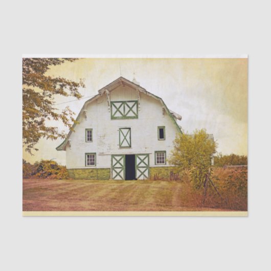 ティッシュペーパーラッピングサンセットバーンカントリー素朴F 薄葉紙 (正面)