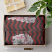 ティッシュペーパーラッピングスカルバラゴシックChevron re 薄葉紙 (ギフト)