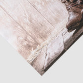 ティッシュペーパーラッピングブーツ田舎の素朴な西部 薄葉紙 (詳細)