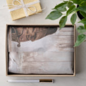 ティッシュペーパーラッピングブーツ田舎の素朴な西部 薄葉紙 (ギフト)