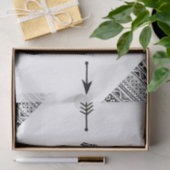 ティッシュペーパーラッピングボホバッファロー部族パターン 薄葉紙 (ギフト)