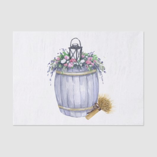 ティッシュペーパーラッピング夏の国ウェディングルスティ 薄葉紙 (正面)