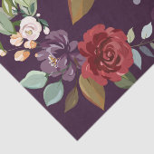 ティッシュペーパーラッププラムパープルバラズ金ゴールドジオメ 薄葉紙 (詳細)