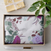 ティッシュペーパーラベンダーハイビスカスを白に包む 薄葉紙 (ギフト)