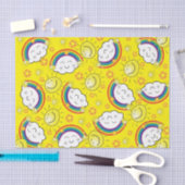 ティッシュペーパーレインボーサンクラウドイエロー 薄葉紙 (クラフト)