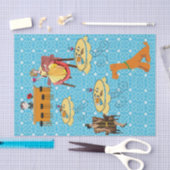 ティッシュペーパーレトロ女犬食い 薄葉紙 (クラフト)