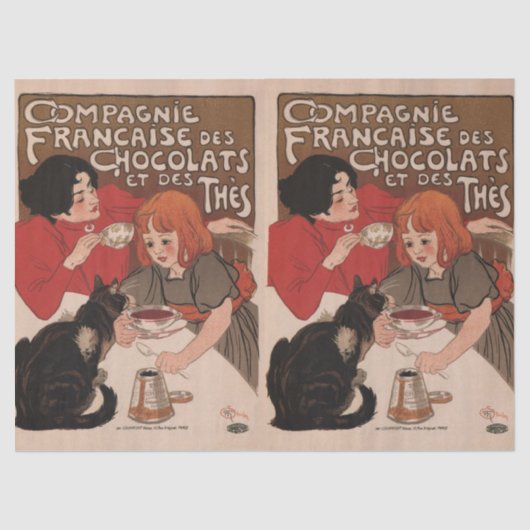 ティッシュペーパーレトロ広告用ポスター 薄葉紙 (正面)