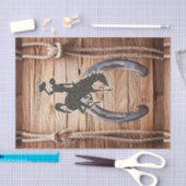 ティッシュペーパーロデオカウボーイホースロープサドル 薄葉紙 (クラフト)