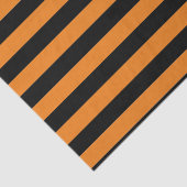 ティッシュペーパーワイドストライプブラックとオレンジ 薄葉紙 (詳細)