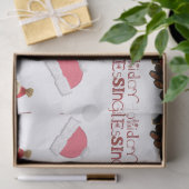 ティッシュペーパーヴィンテージサンタホリデー恵み 薄葉紙 (ギフト)