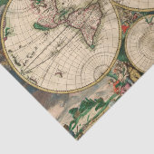 ティッシュペーパーヴィンテージワールドマップ1689 薄葉紙 (詳細)