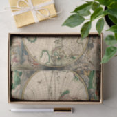 ティッシュペーパーヴィンテージワールドマップ1689 薄葉紙 (ギフト)