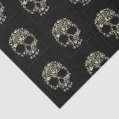 ティッシュペーパー付き花スカル 薄葉紙 (詳細)