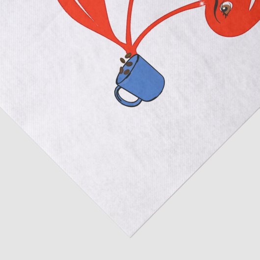 ティッシュペーパー前後のコーヒーさくらんぼ 薄葉紙 (詳細)