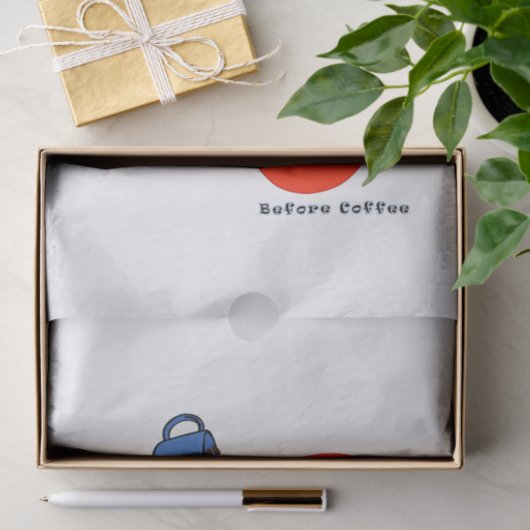 ティッシュペーパー前後のコーヒーさくらんぼ 薄葉紙 (ギフト)