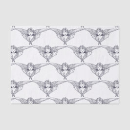 ティッシュペーパー天使の青と白 薄葉紙