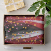 ティッシュペーパー抽象芸術レッド白黒 薄葉紙 (ギフト)