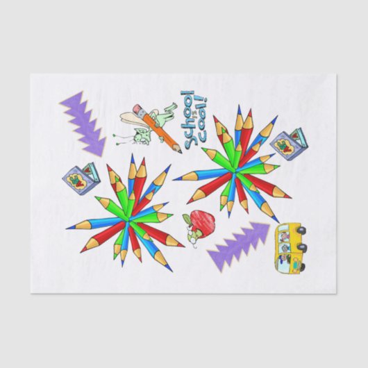 ティッシュペーパー新学期クール 薄葉紙 (正面)