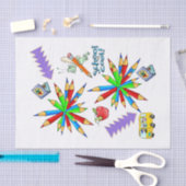 ティッシュペーパー新学期クール 薄葉紙 (クラフト)