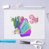 ティッシュペーパー新学期ピンクピグ 薄葉紙 (クラフト)