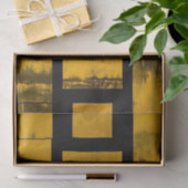 ティッシュペーパー焼けイエローブラック 薄葉紙 (ギフト)