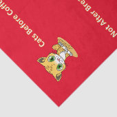 ティッシュペーパー猫がコーヒーワインを飲む前に子猫 薄葉紙 (詳細)