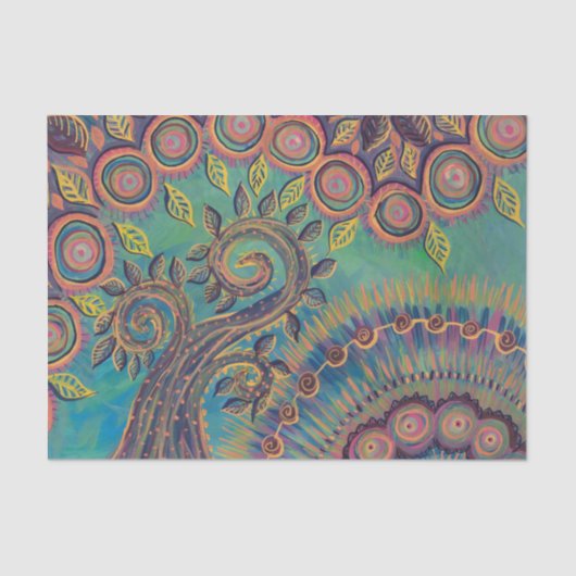 ティッシュペーパー生命の樹 薄葉紙 (正面)