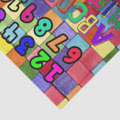 ティッシュペーパー番号アルファベットの色 薄葉紙 (詳細)