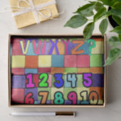 ティッシュペーパー番号アルファベットの色 薄葉紙 (ギフト)