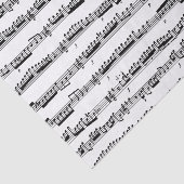 ティッシュペーパー白黒のミュージックノートシート 薄葉紙 (詳細)