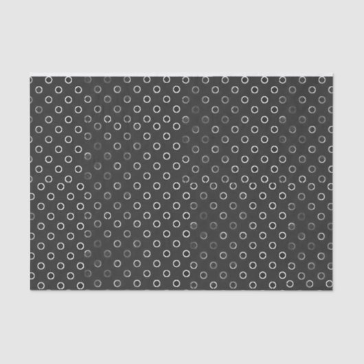 ティッシュペーパー白黒の円 薄葉紙 (正面)