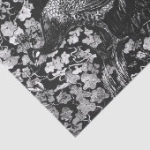 ティッシュペーパー白黒ピーコック 薄葉紙 (詳細)