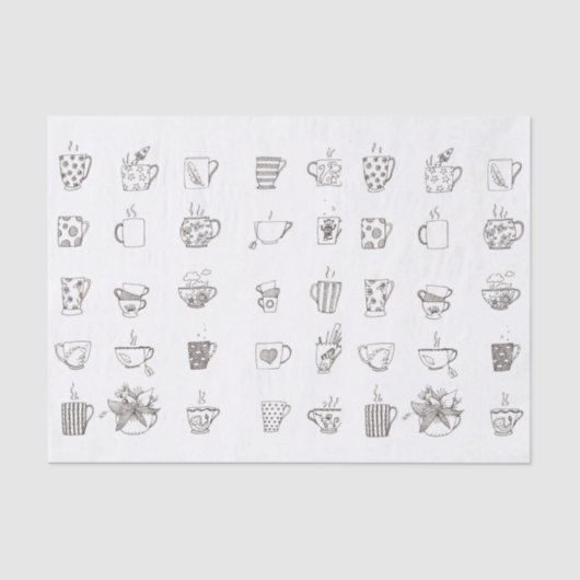 -ティッシュペーパー落書きのお茶 薄葉紙 (正面)