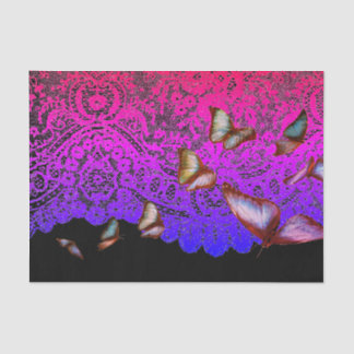 ティッシュペーパー蝶の虹色 薄葉紙