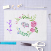 ティッシュペーパー象フローラ 薄葉紙 (クラフト)