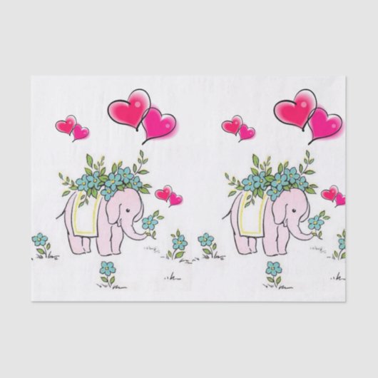 ティッシュペーパー象 薄葉紙 (正面)