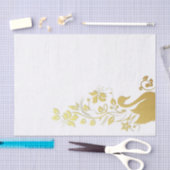 ティッシュペーパー金ゴールドフローラ 薄葉紙 (クラフト)