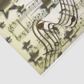ティッシュペーパー金ゴールドホワイトスター音楽ノート 薄葉紙 (詳細)